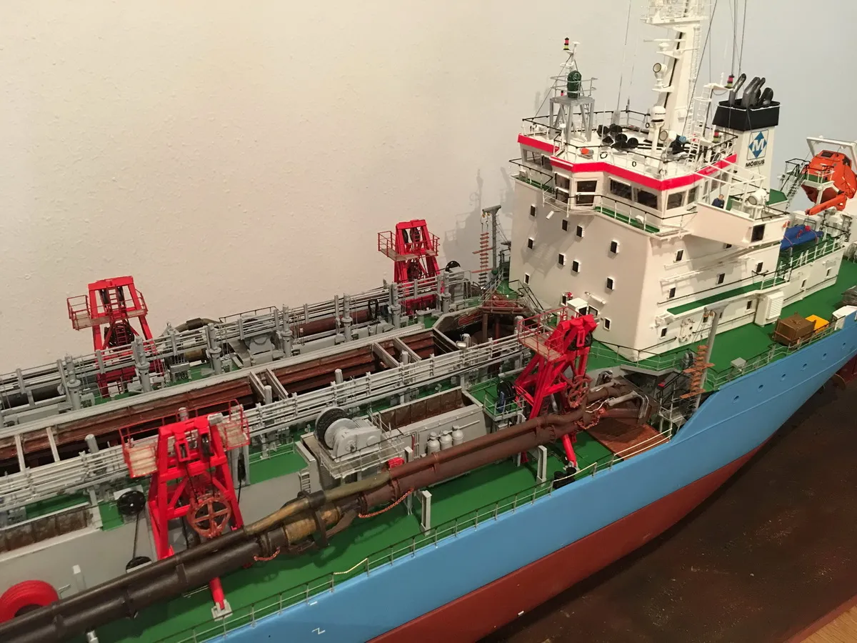 Модель корабля dredger "Josef Möbius" - Верфь на Столе