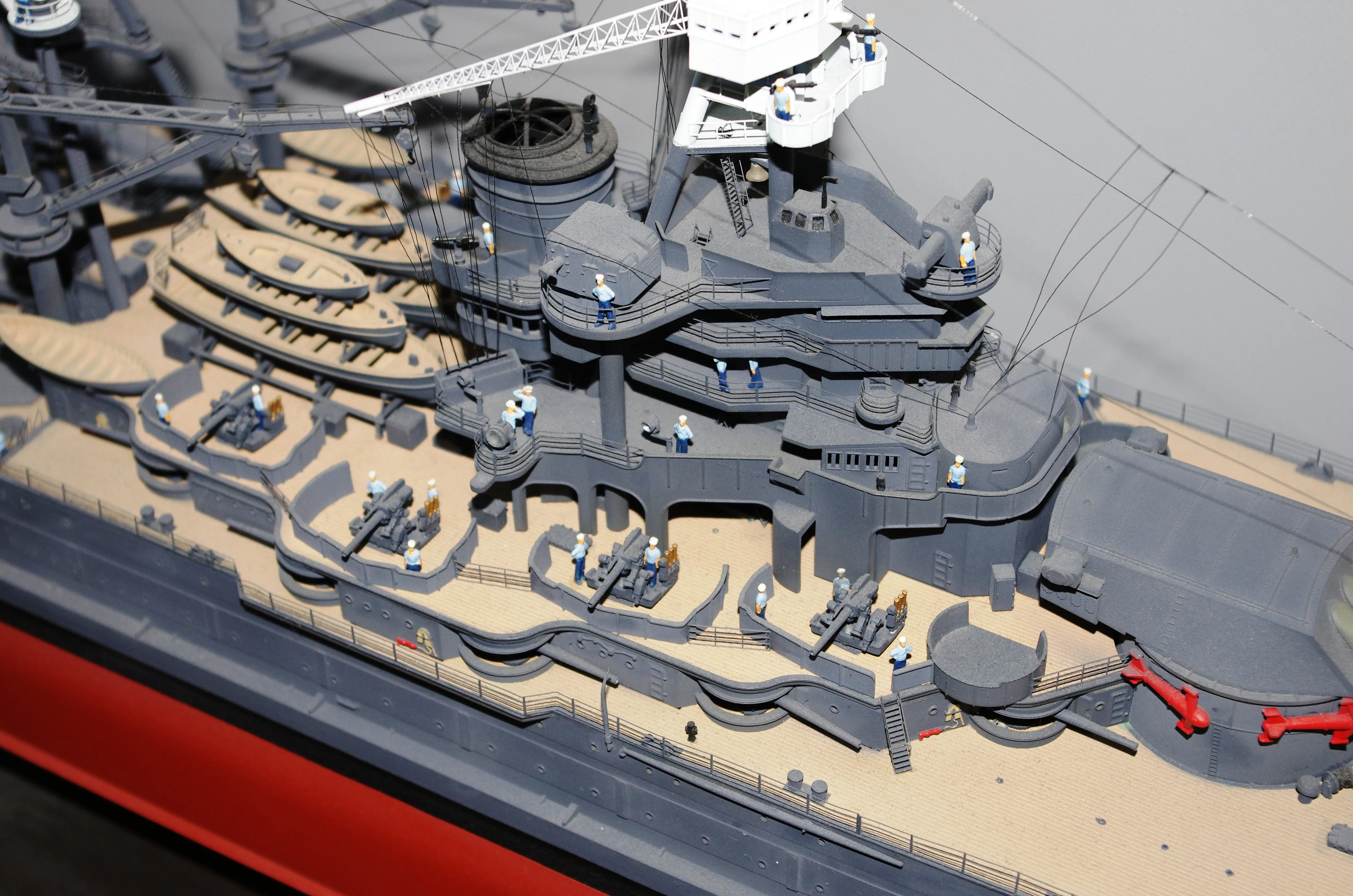 Модель корабля Линкор  ВВ-39  "АРИЗОНА"  декабрь 1941 г. - Верфь на Столе