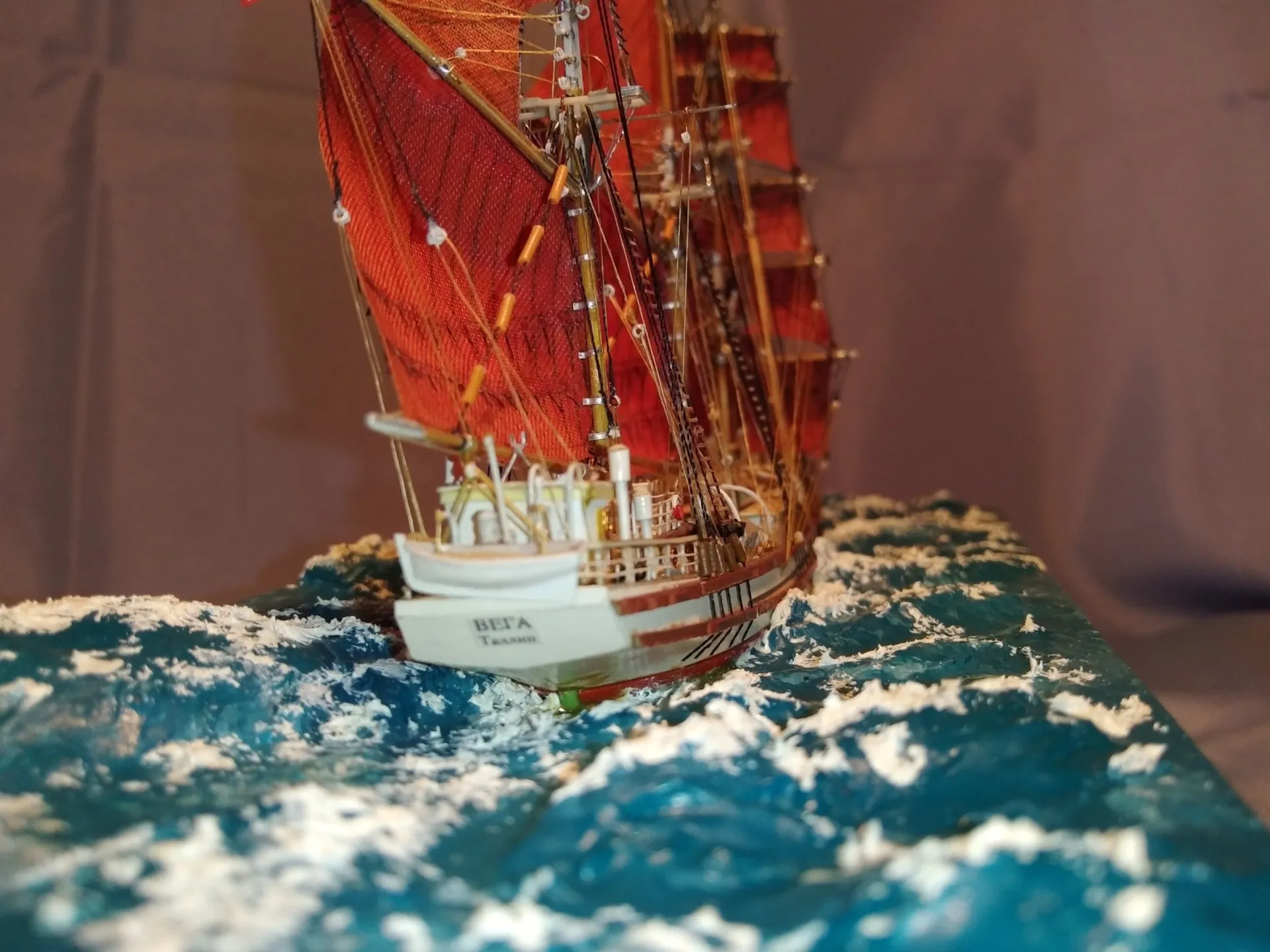 Модель корабля Баркентина "Вега" II - Верфь на Столе