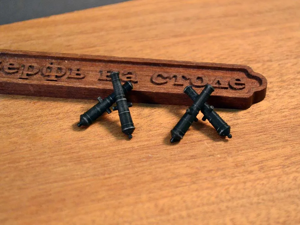 Ствол русской 3-фунтовой пушки, 19 мм, 4 шт