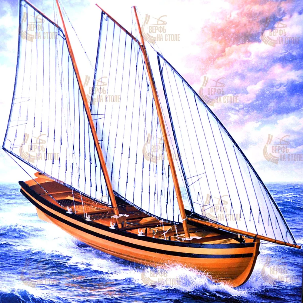 Модель Катер 8-весельный XVIII-XIX века Модель Катер 8-весельный XVIII-XIX века