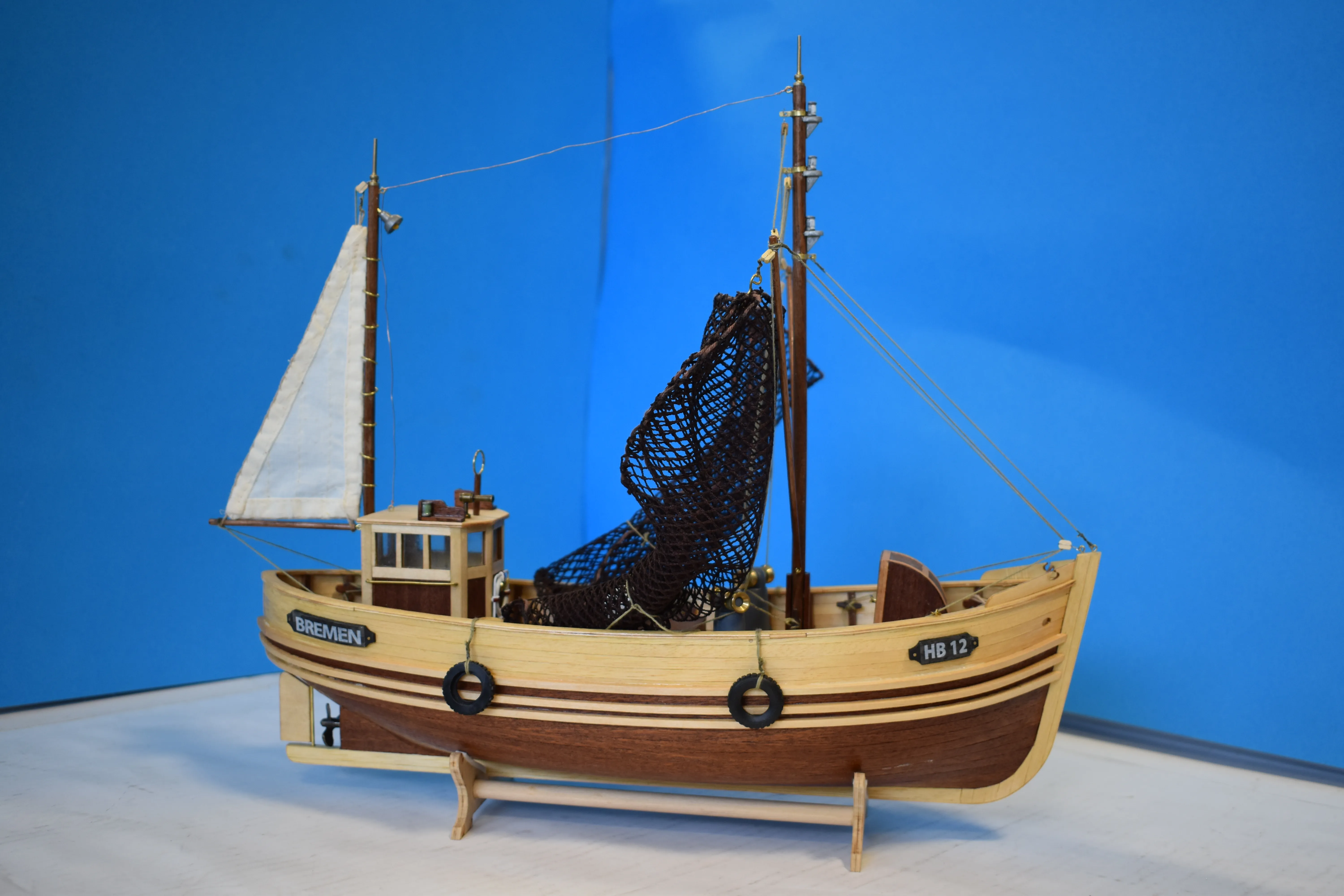 Модель корабля рыбацкая лодка "Bremen" - Верфь на Столе