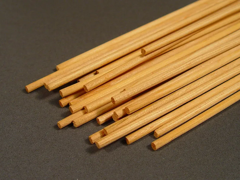 Круглая заготовка 12 мм, европейский кедр, 45 см, 1 шт