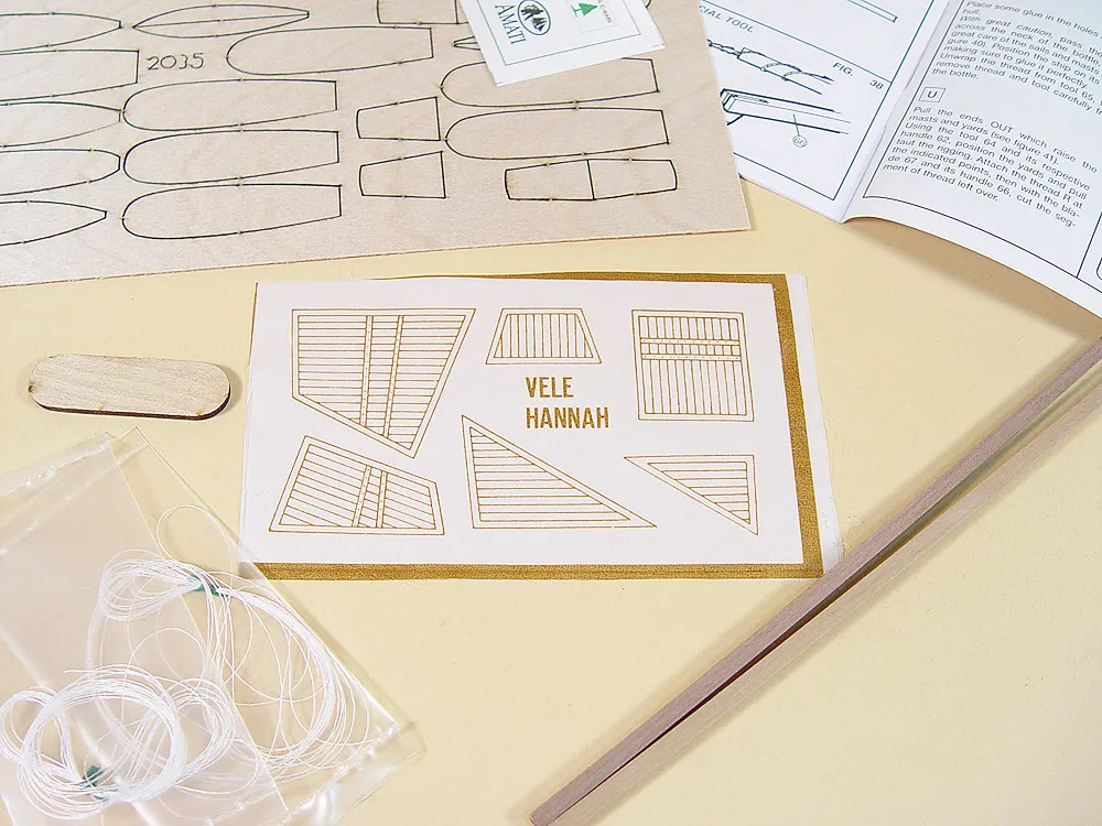 Hannah корабль в бутылке + набор инструментов для сборки, клея и краски Hannah корабль в бутылке + набор инструментов для сборки, клея и краски