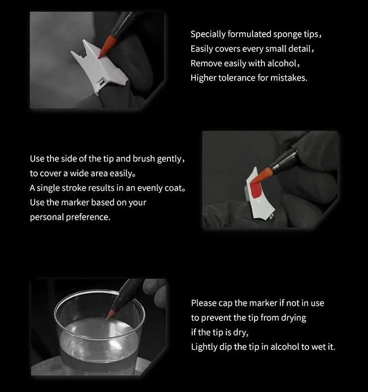 Маркер для пластика, серый