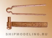 Петля для руля, медь, 5 мм, 1 пара