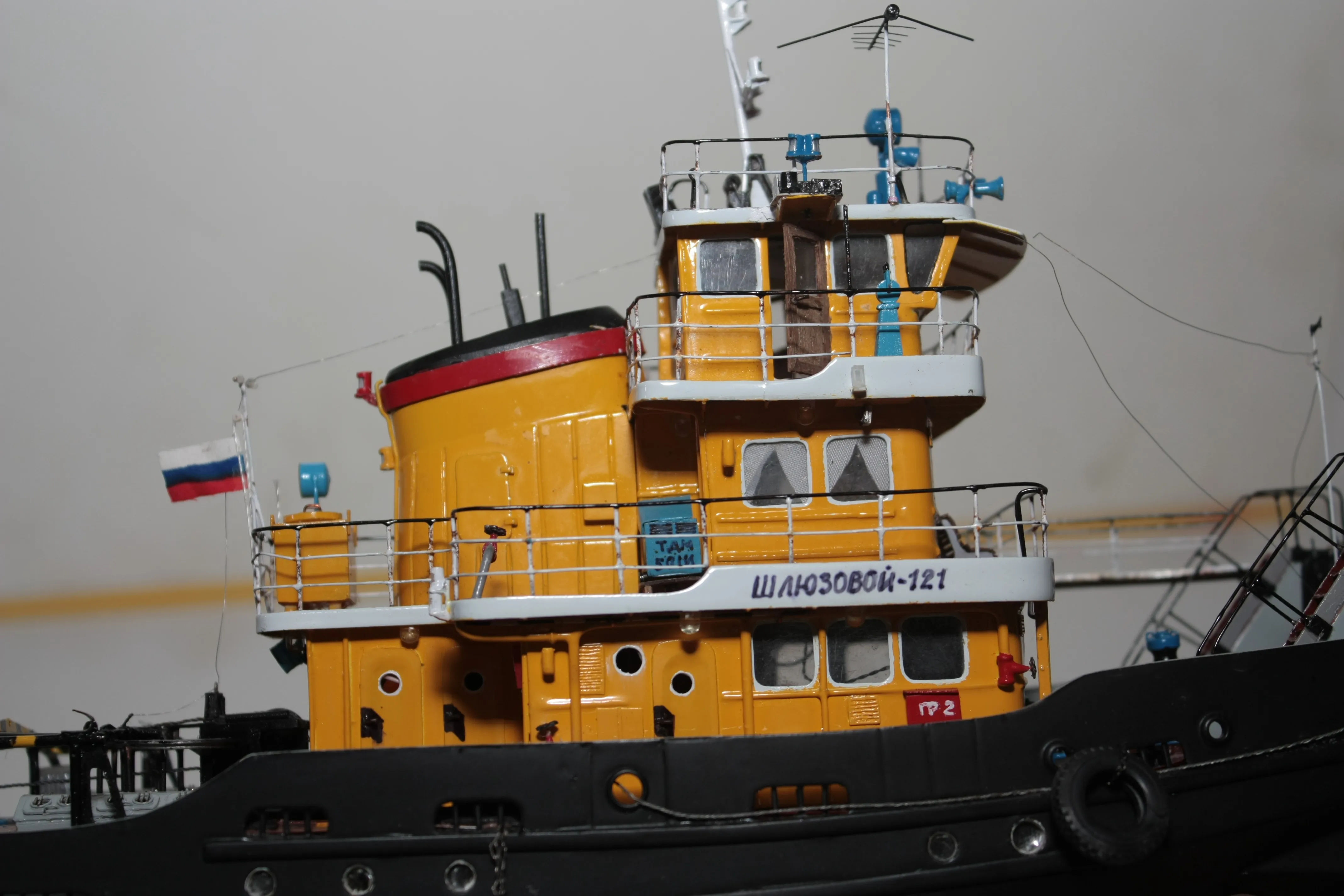 Модель корабля Буксир-толкач Шлюзовой-121 - Верфь на Столе