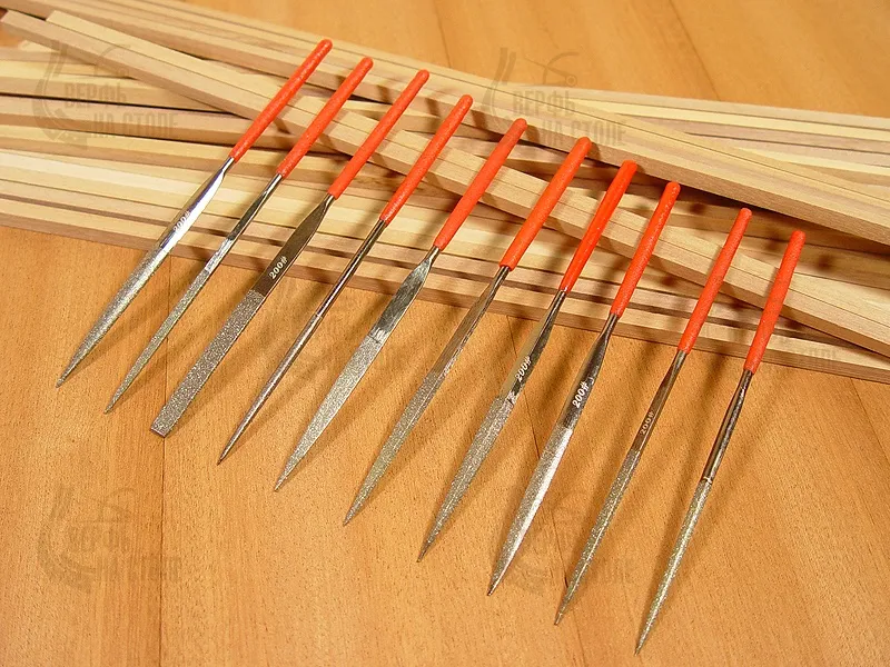 Набор  надфилей, алмазные, 10 шт., № 200 (3*140) Набор  надфилей, алмазные, 10 шт., № 200 (3*140)