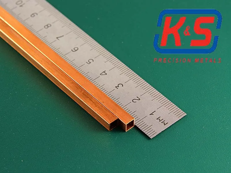 Квадратная медная трубка 4,8 мм, 2 шт Квадратная медная трубка 4,8 мм, 2 шт