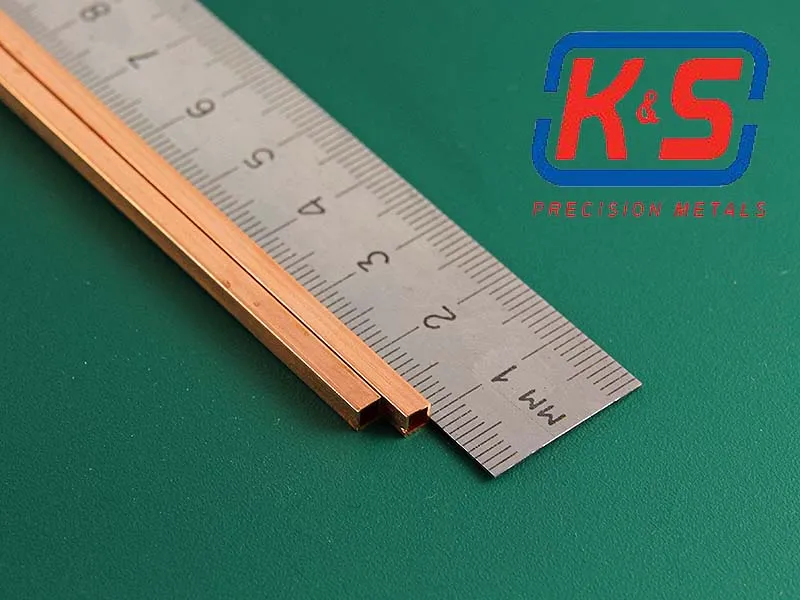 Квадратная медная трубка 3,2 мм, 2 шт