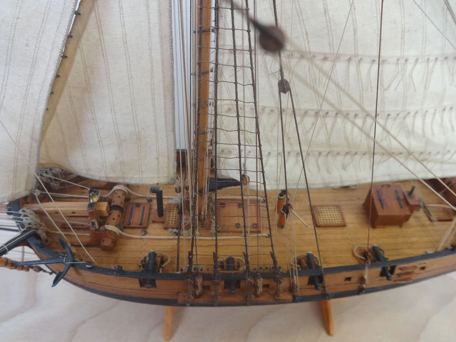 Модель корабля 8-и пушечный тендер «Авось», 1806 г. - Верфь на Столе