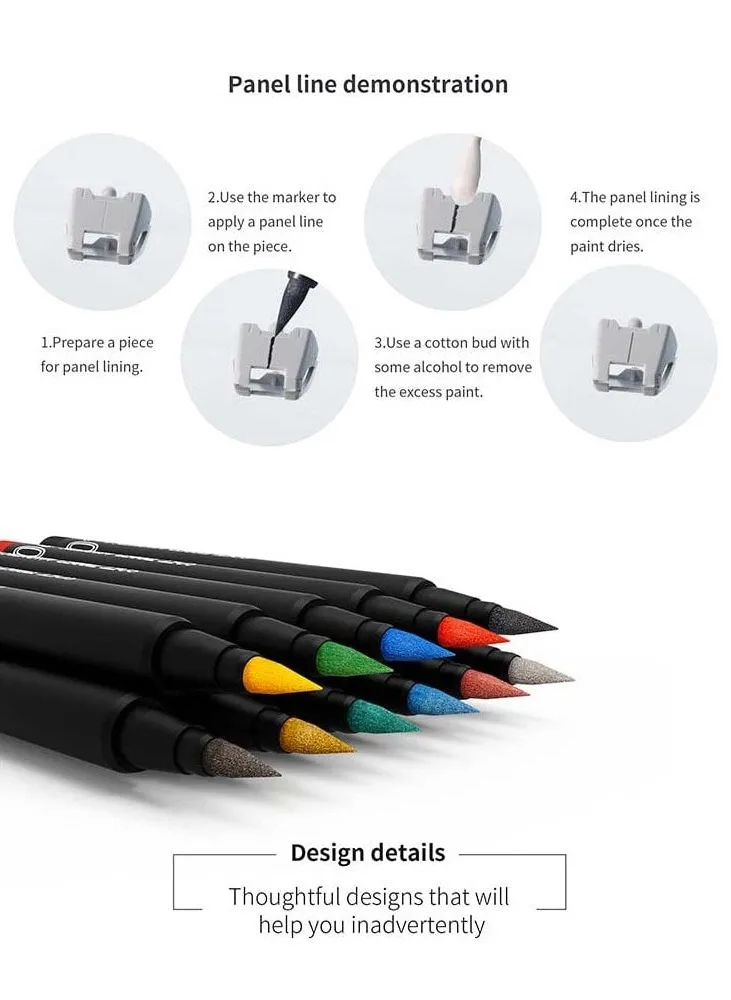 Маркер для пластика, серый