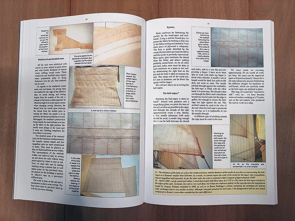 Fitting and rigging a 74-gun model ship Fitting and rigging a 74-gun model ship