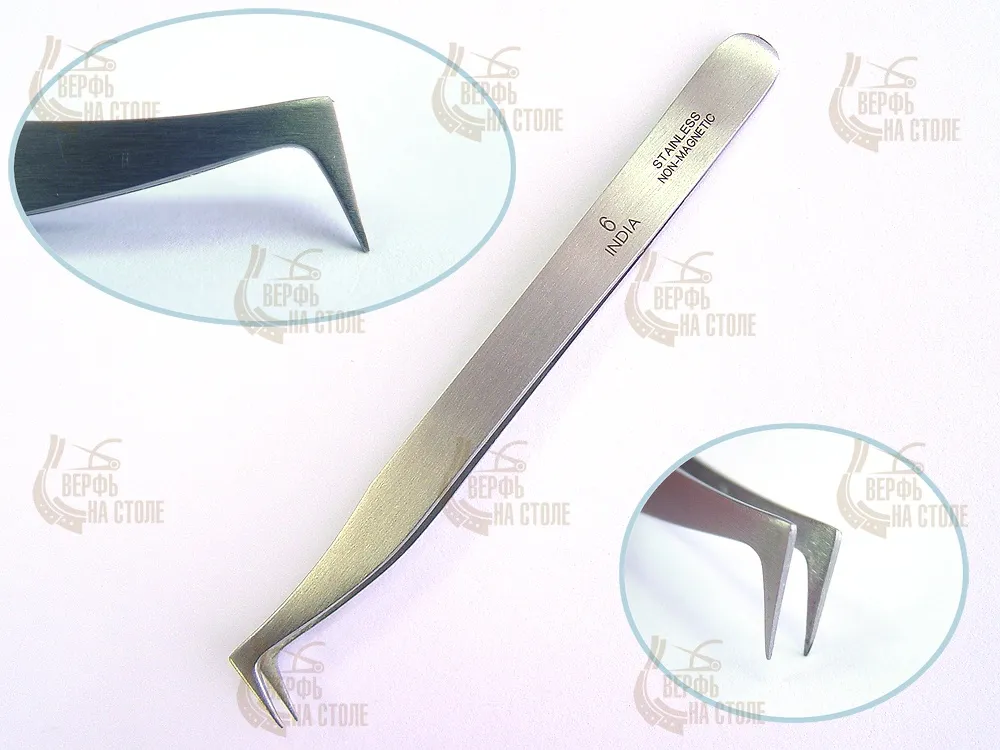 Точный дятлообразный пинцет N6, 11 см