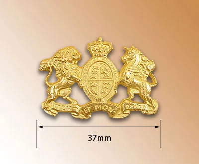 Декоративный элемент, герб Англии, 37 мм, металл