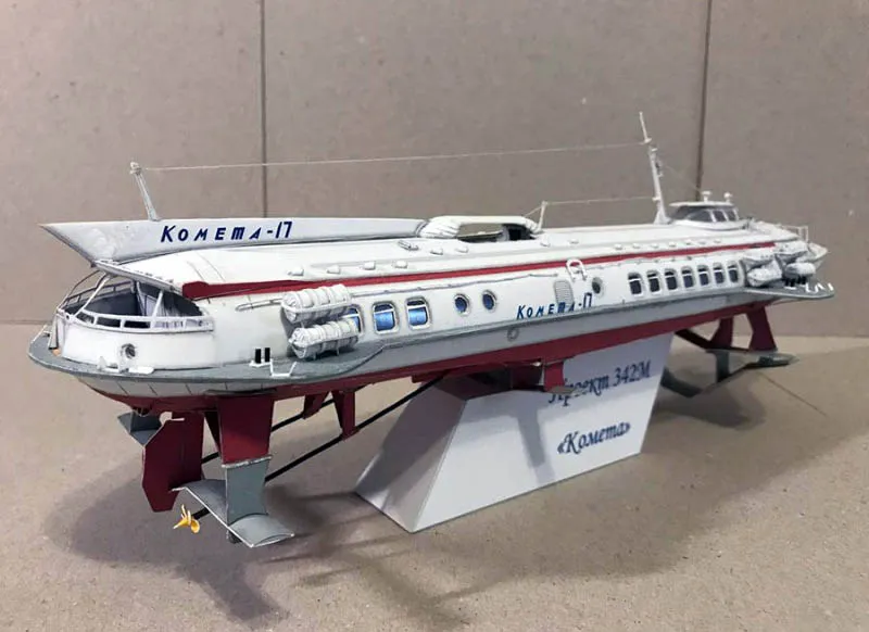 Модель из бумаги Kometa-17