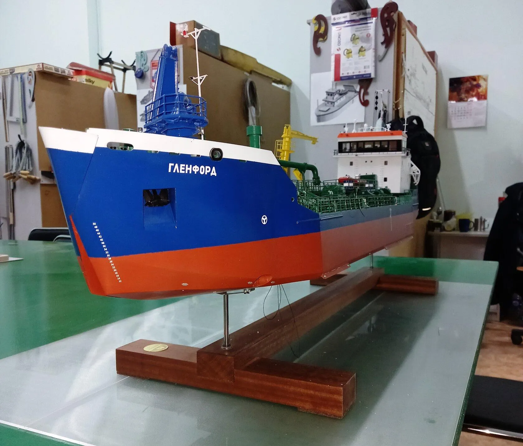 Модель корабля Дноуглубительное судно "Гленфорд" 2020 г. - Верфь на Столе