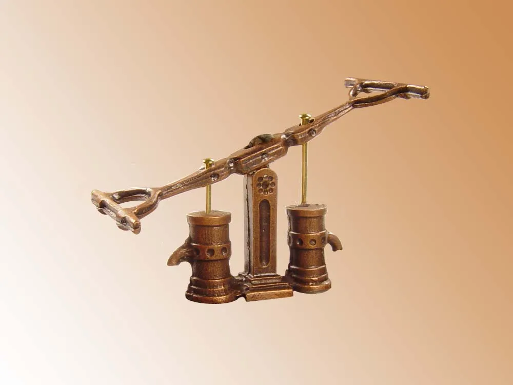 Помпа двухкамерная, металл, 18 мм