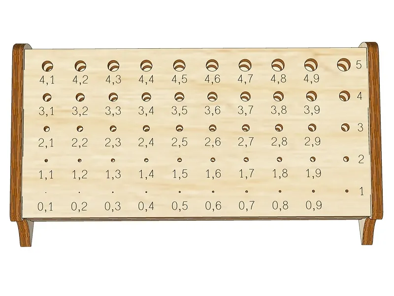 Подставка для сверл от 0 до 5 мм Подставка для сверл от 0 до 5 мм