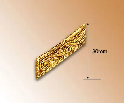 Декоративный наклонный элемент, 30 мм, металл