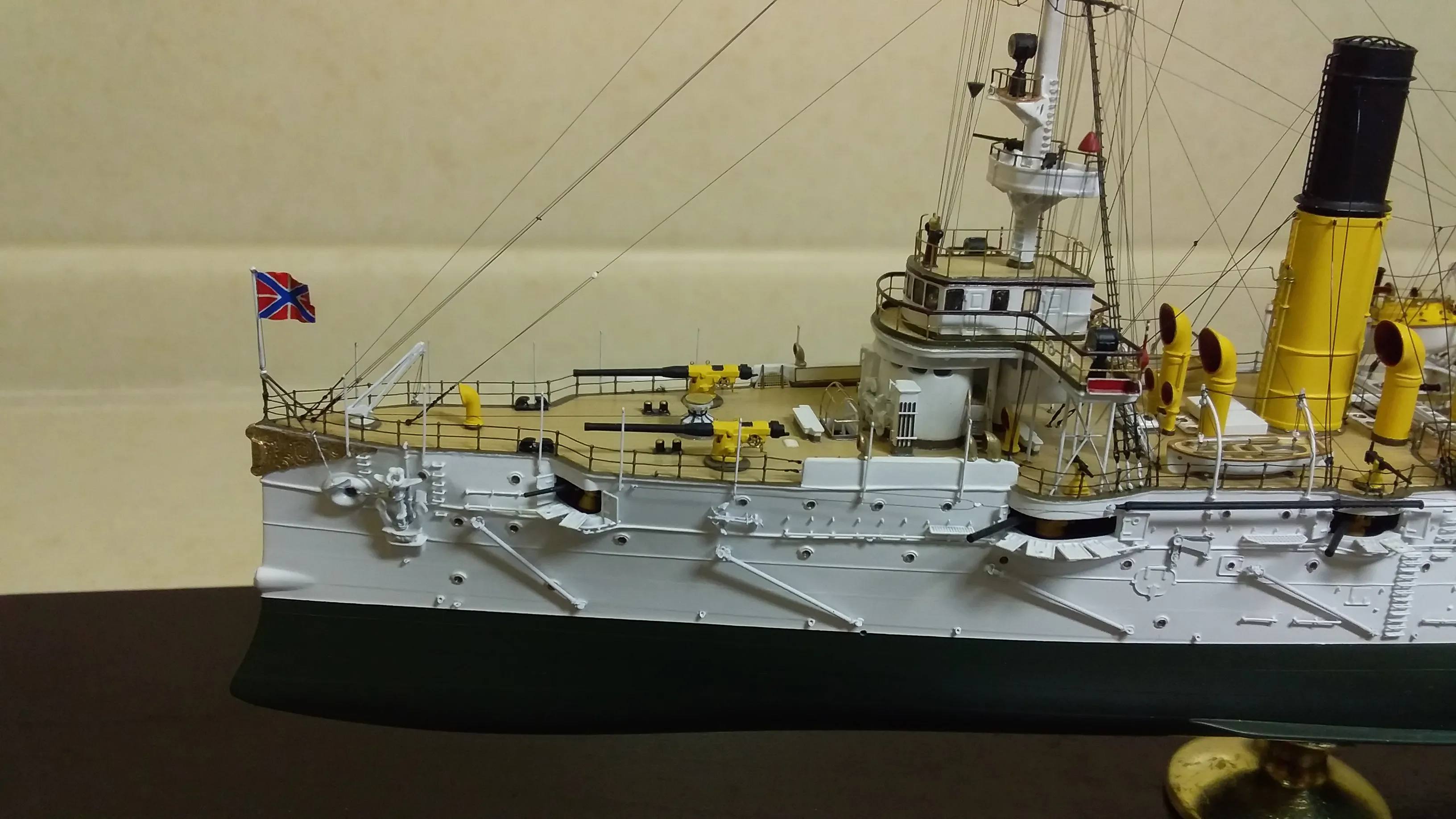 Модель корабля Бронепалубный крейсер 1 ранга «Варяг» - Верфь на Столе