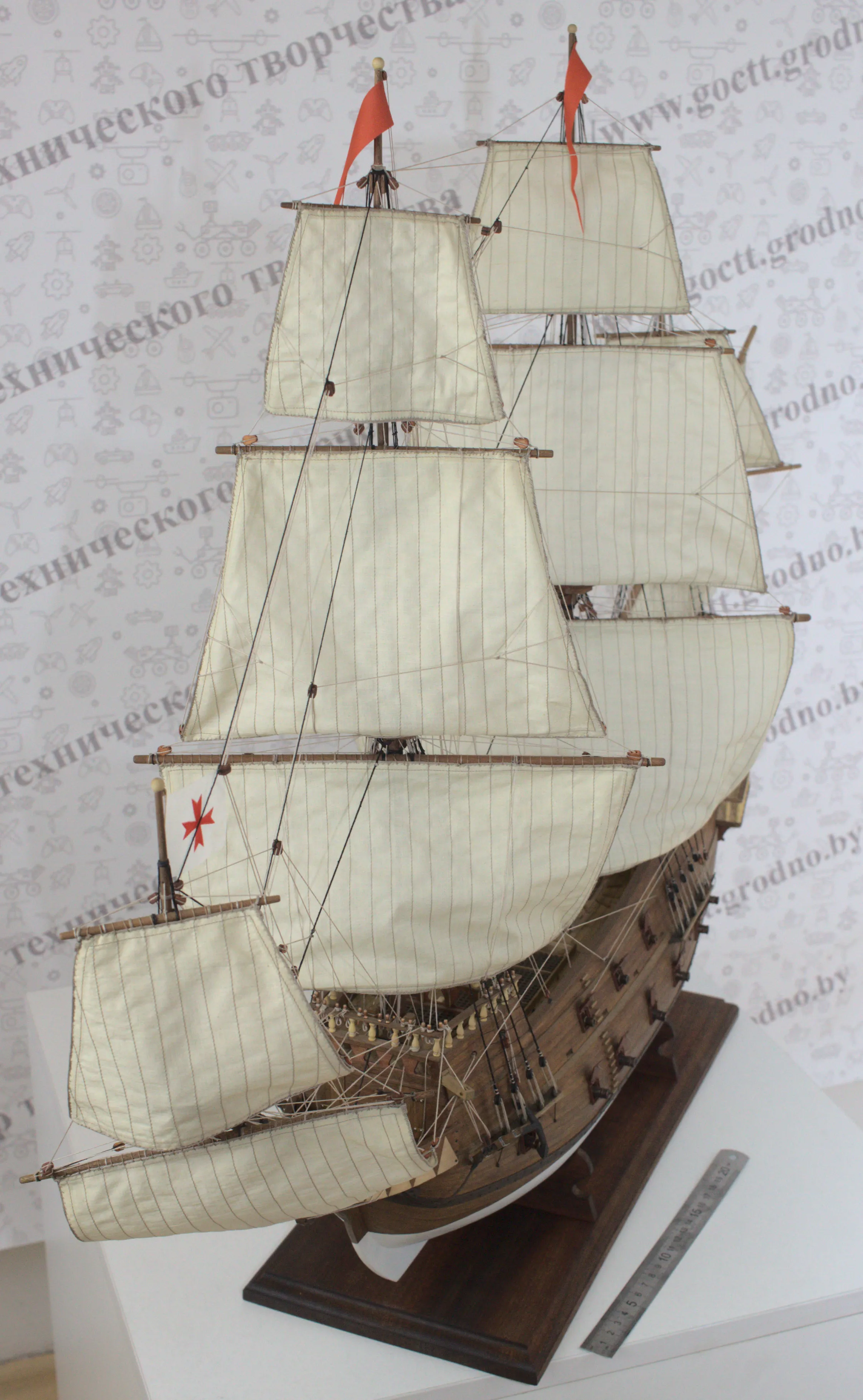 Модель корабля Галеон “Сан Джованни Батиста” конец XVI – начало XVII века. - Верфь на Столе