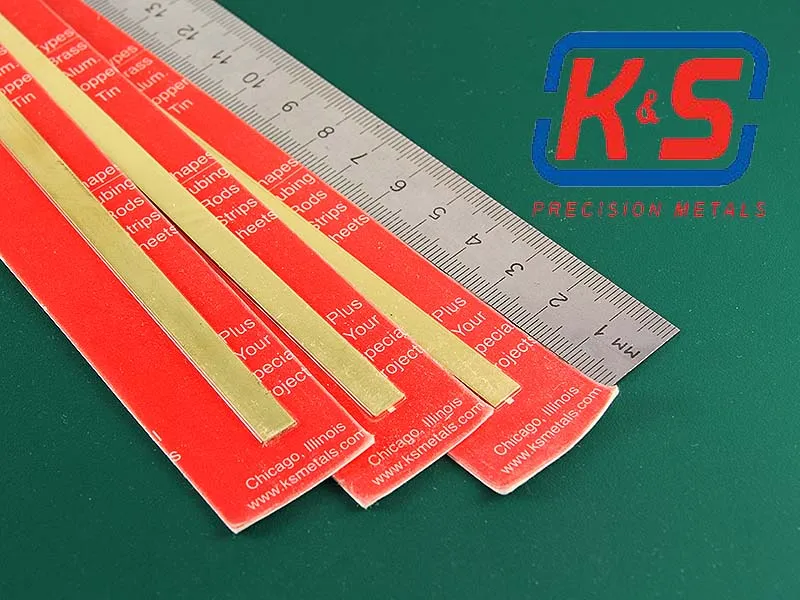 Полоска латунная 12,7х0,8 мм, 1 шт