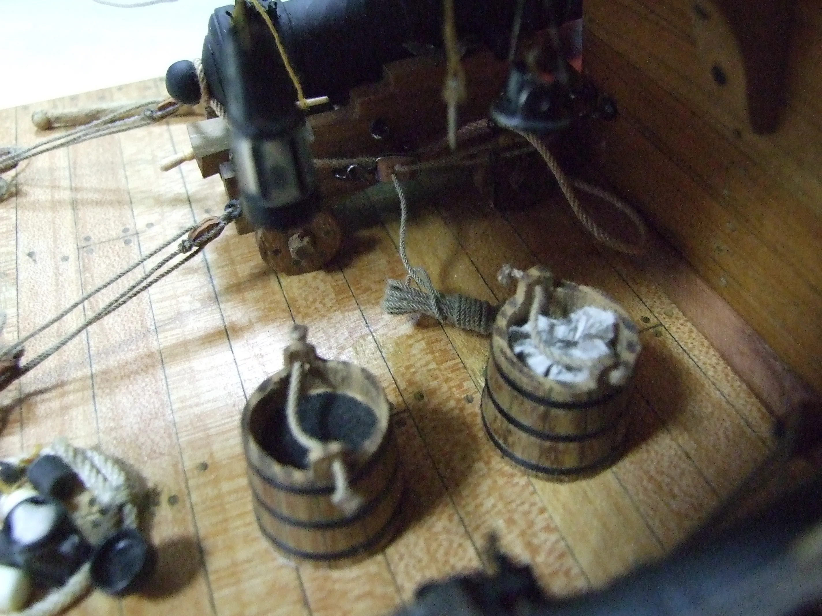 Модель корабля Фрагмент батарейной палубы английского фрегата «Пандора» - Верфь на Столе