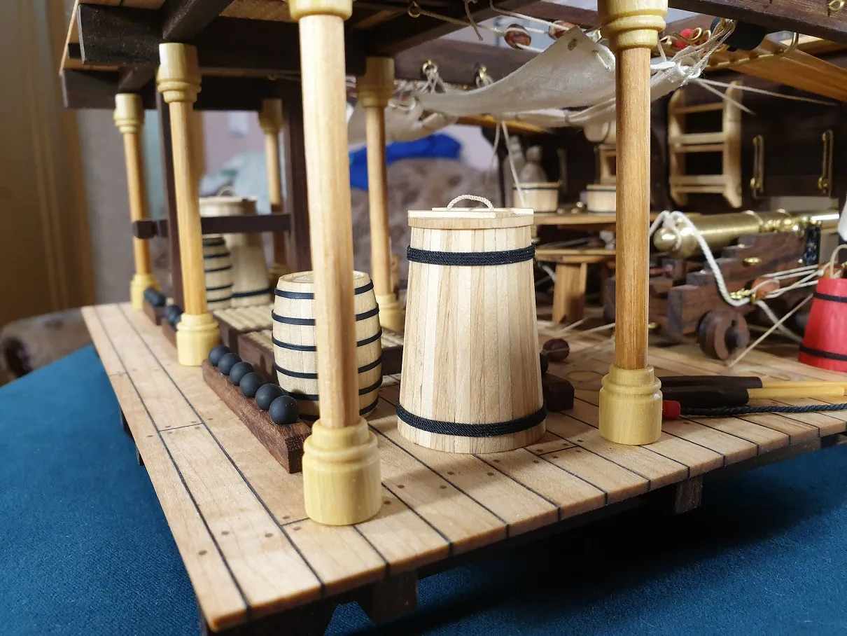 Модель корабля Фрагмент орудийной палубы - Верфь на Столе