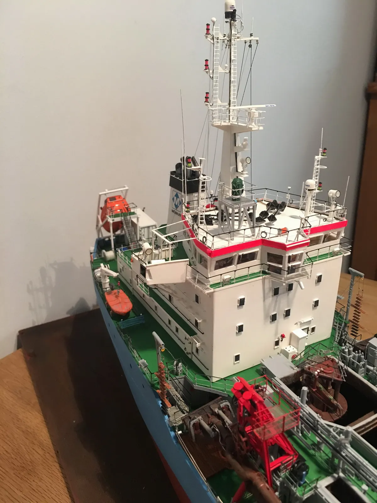 Модель корабля dredger "Josef Möbius" - Верфь на Столе