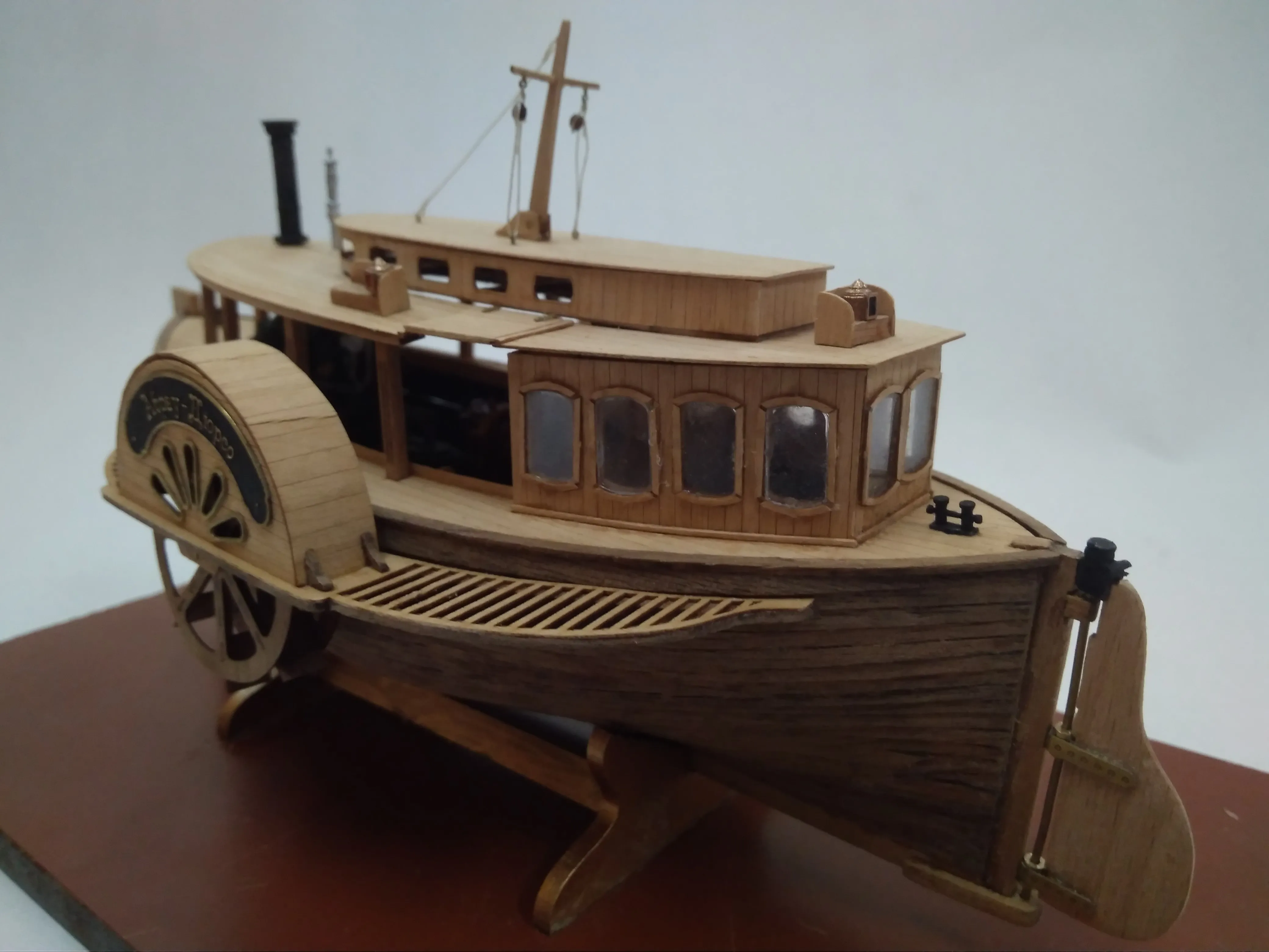 Модель корабля Паровой колесный катер «Абрау-Дюрсо» - Верфь на Столе