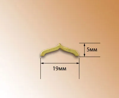 Декоративный элемент, латунь, 19 мм, 10 шт