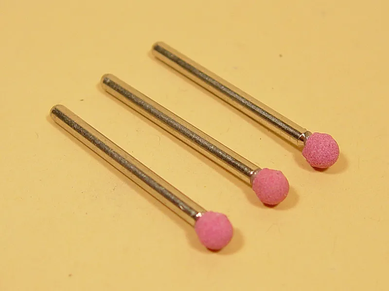 Насадка шлифовальная, оксид алюминия, шар,  6 мм, 3 шт JAS