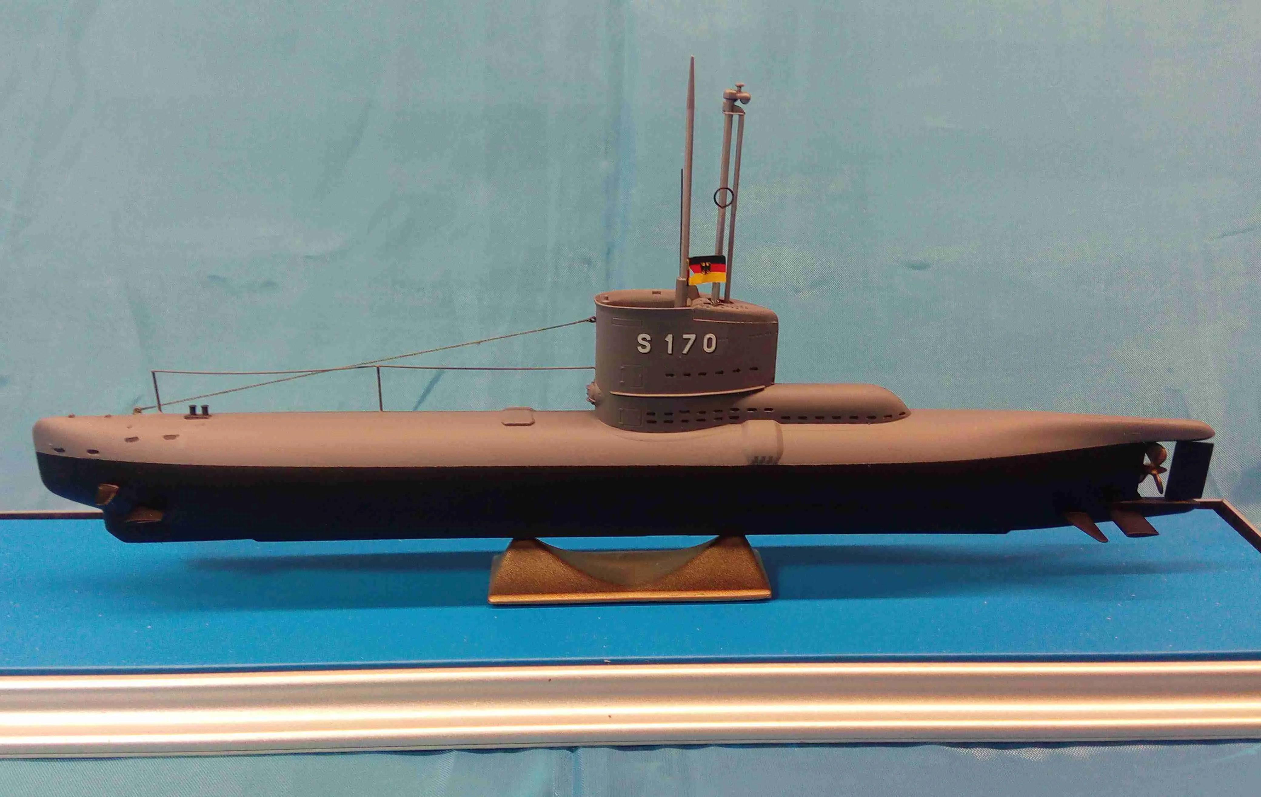 Модель корабля Немецкая подводная лодка XXIII серии «S-170» - Верфь на Столе