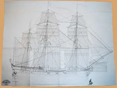 L'Aurore Corvette, 1766 + чертежи (fr)