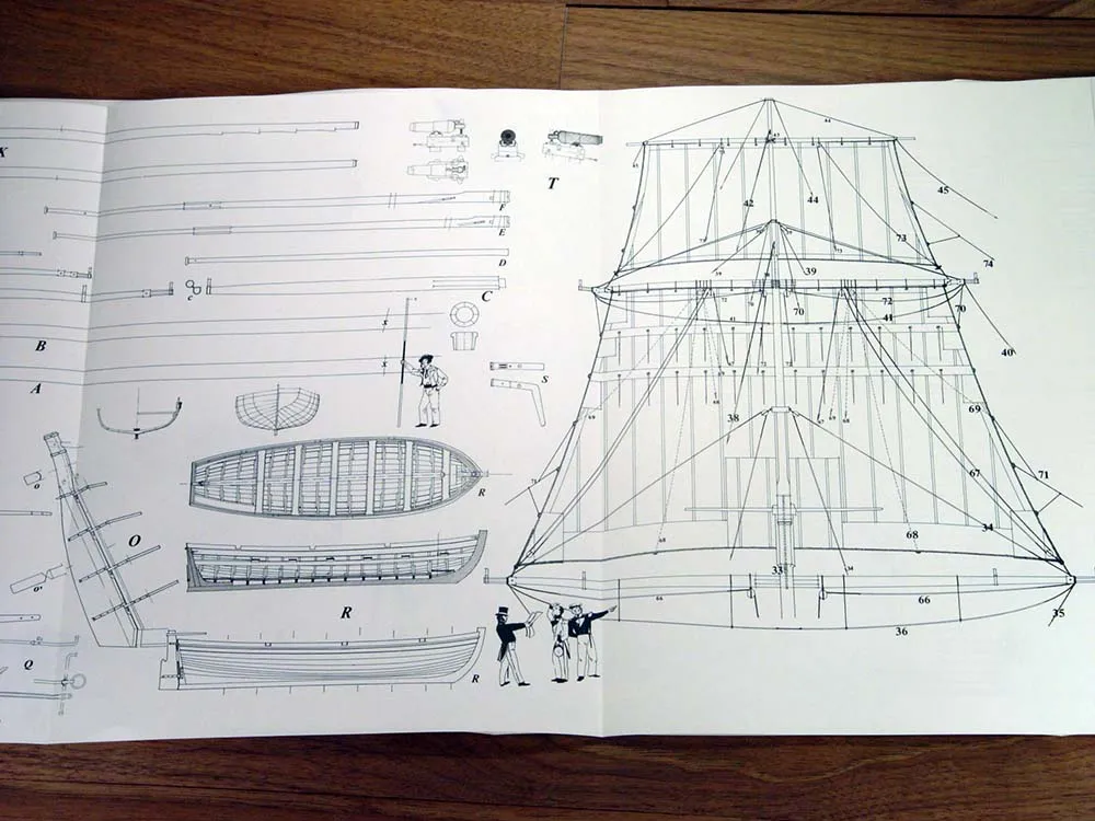 La Jacinthe Schooner, 1825 + чертежи La Jacinthe Schooner, 1825 + чертежи