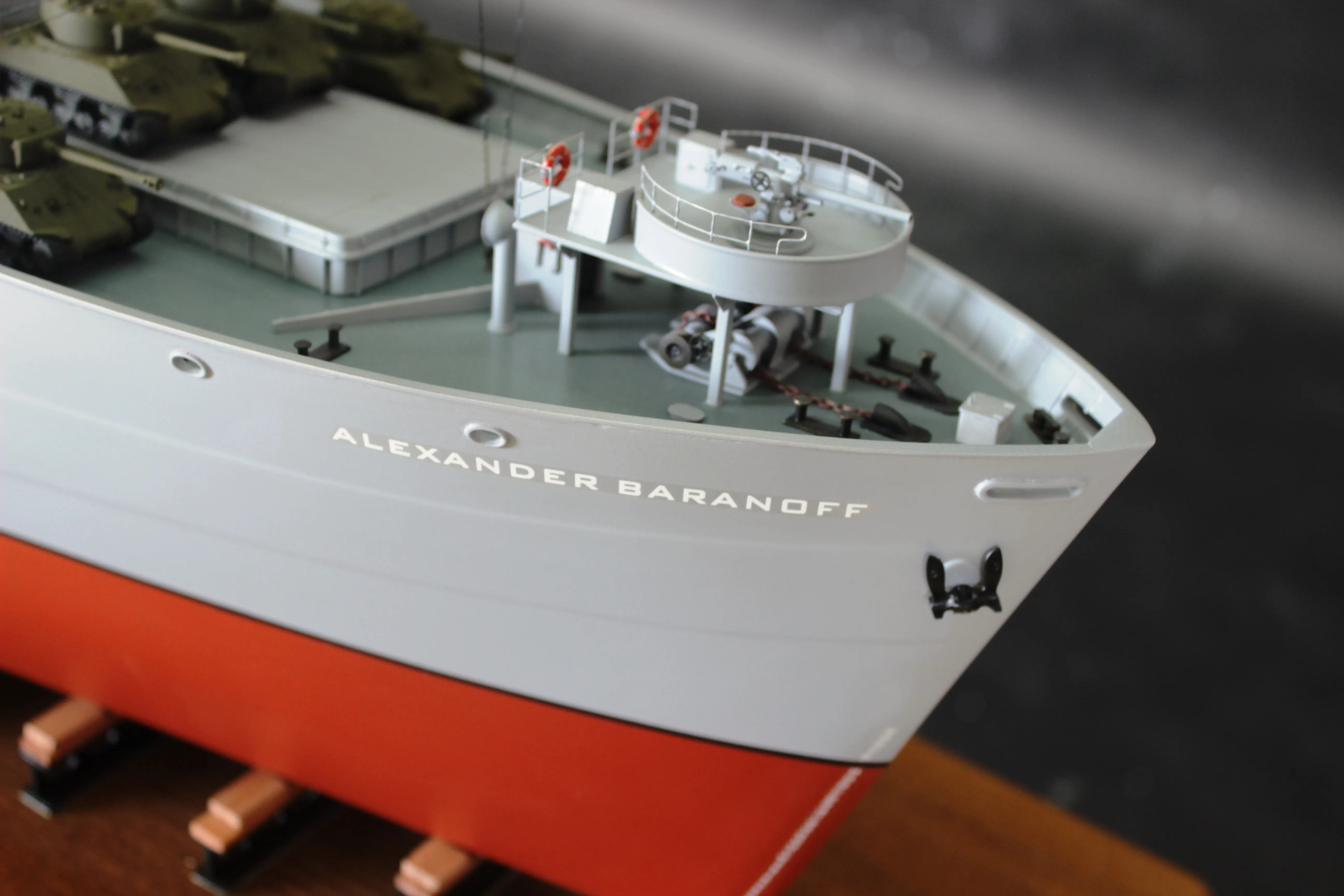 Модель корабля    Транспорт типа "Либерти"  - "Александр Баранов" 1943 г. - Верфь на Столе