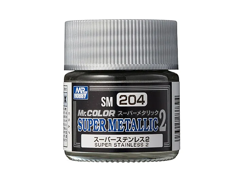 Краска Mr Color Super Metallic 2, нержавейка, SM 204, 10 мл