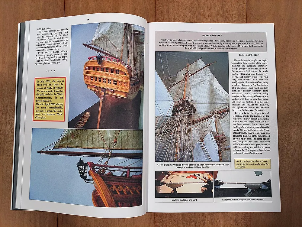 Fitting and rigging a 74-gun model ship Fitting and rigging a 74-gun model ship