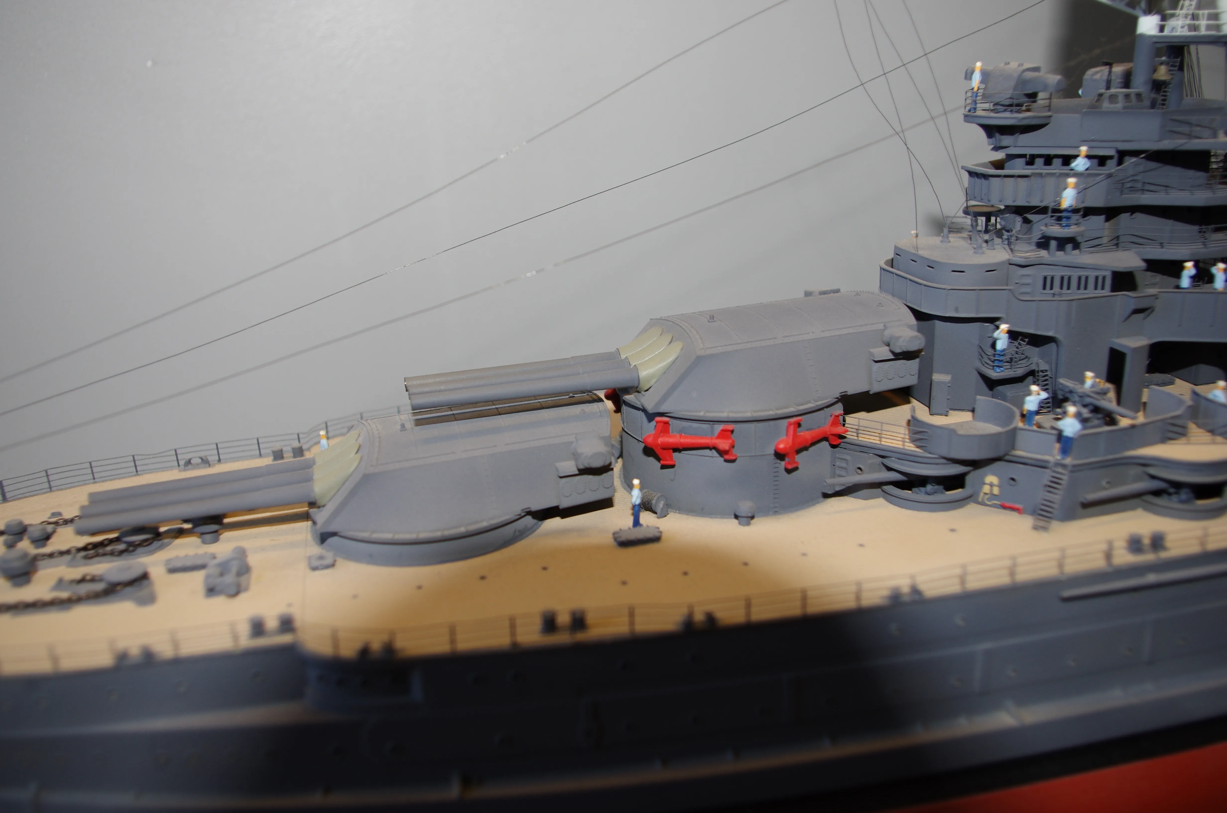 Модель корабля Линкор  ВВ-39  "АРИЗОНА"  декабрь 1941 г. - Верфь на Столе