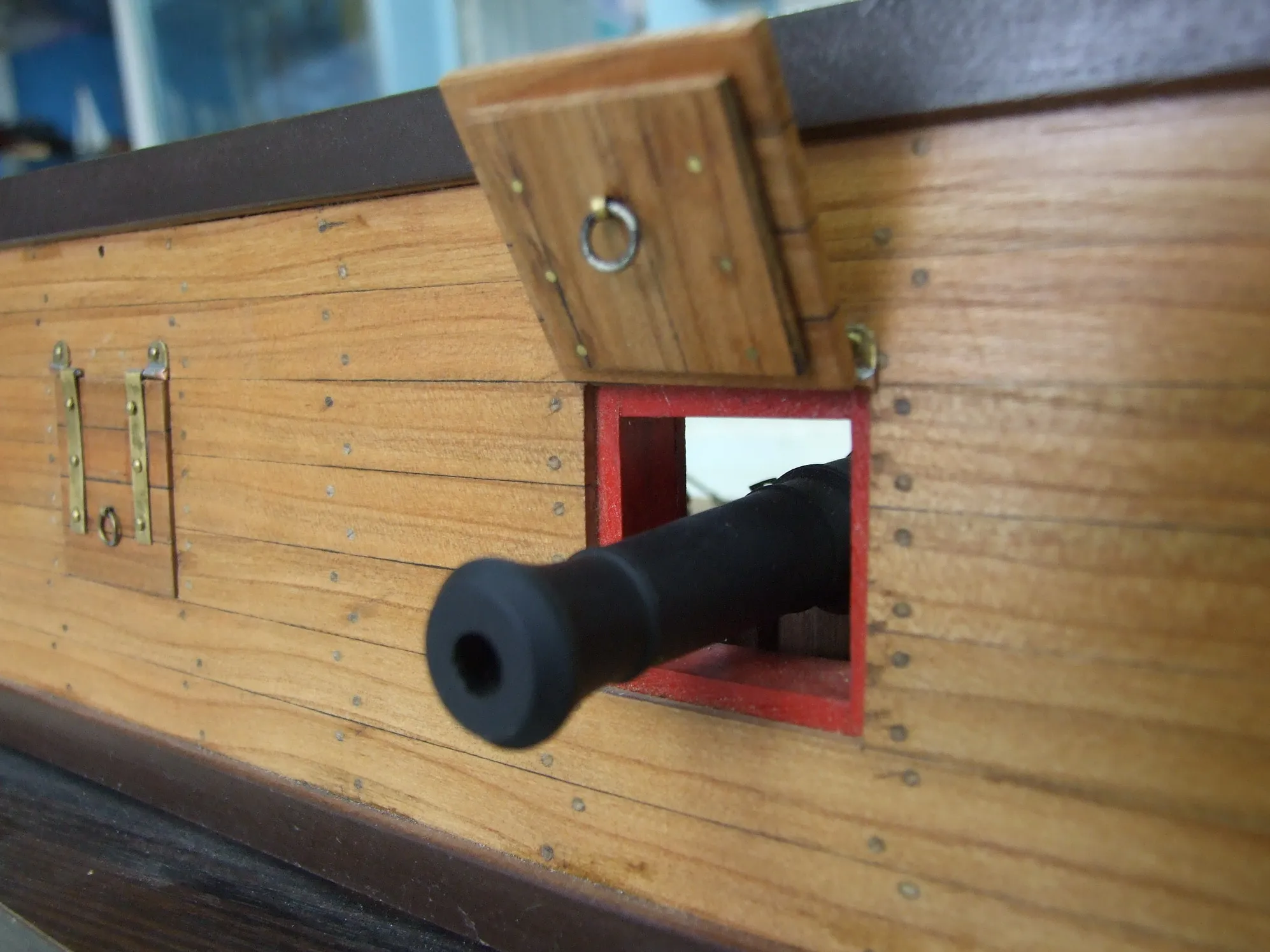 Модель корабля Фрагмент батарейной палубы  фрегата «Пандора» - Верфь на Столе