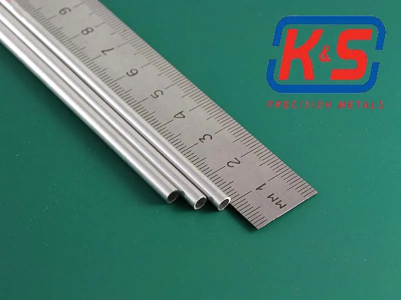 Тонкостенная алюминиевая трубка 4x0,45 мм, 3 шт