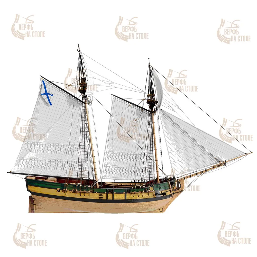 Модель Шхуна "Измаил", улучшенная версия 