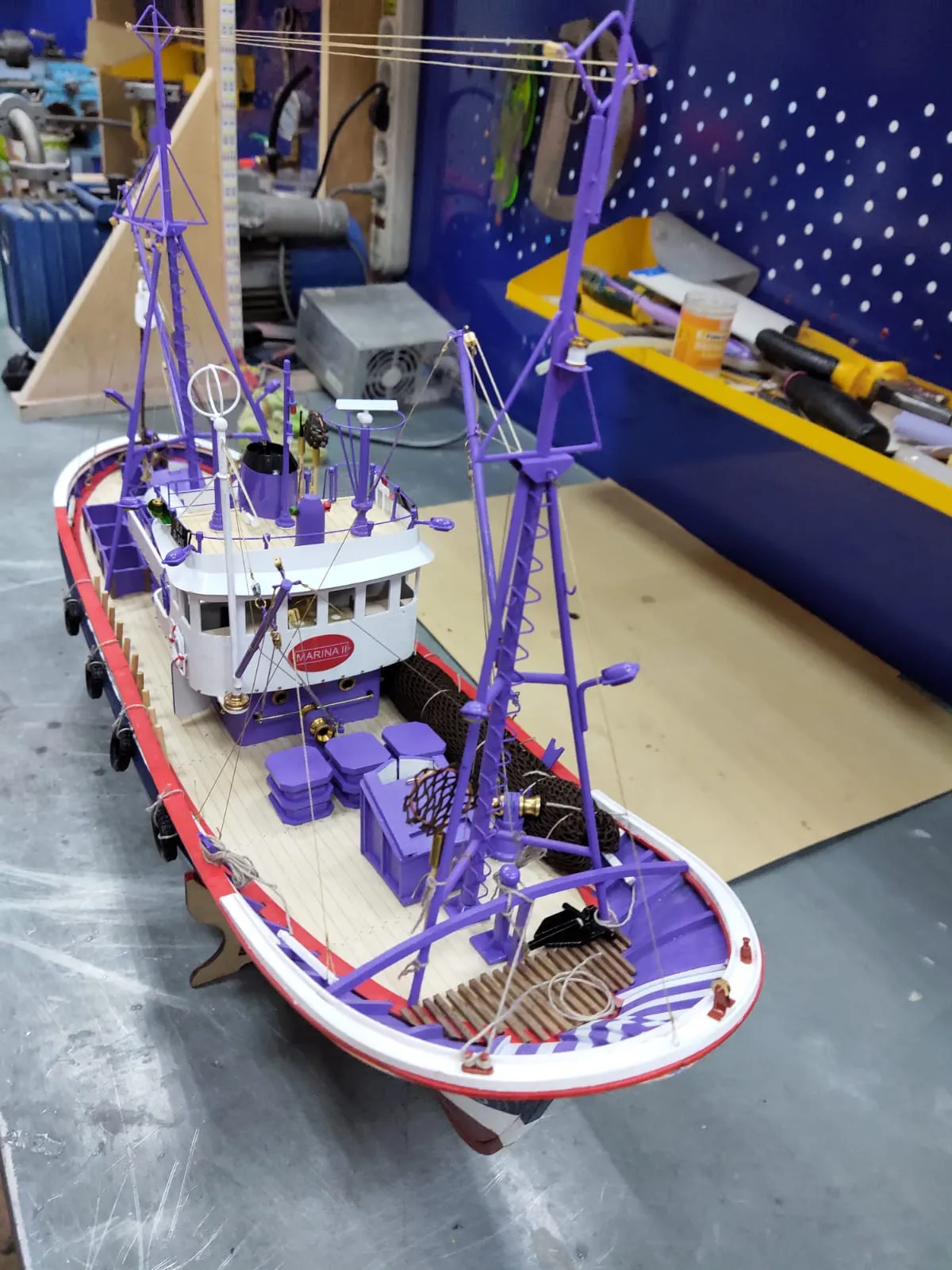 Модель корабля Рыболовное судно «Marina II» - Верфь на Столе