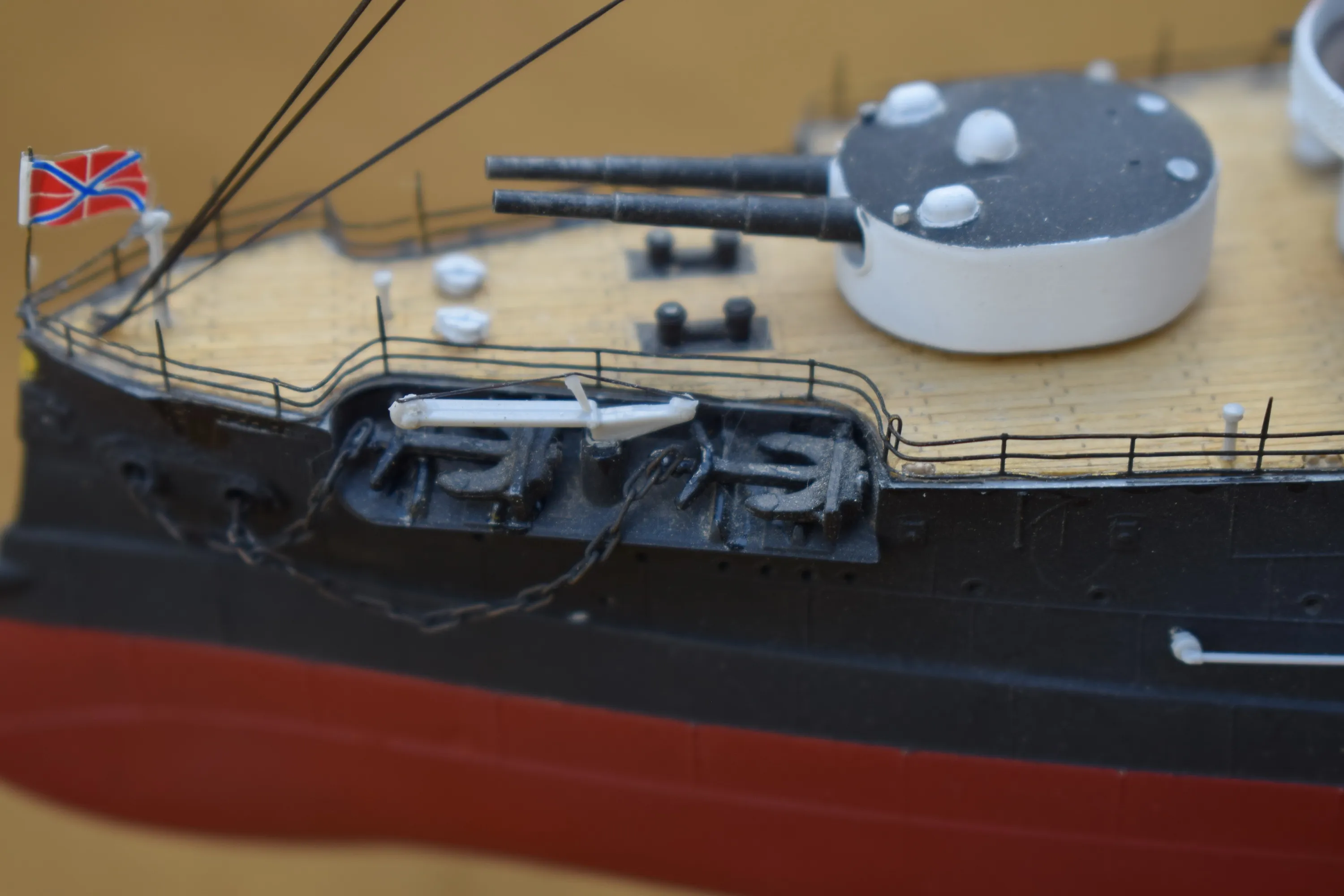 Модель корабля Броненосец РИФ «Цесаревич» на осень 1904 года - Верфь на Столе