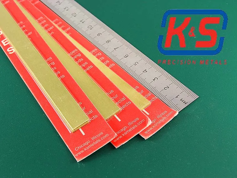 Полоска латунная 12х0,5 мм, 3 шт