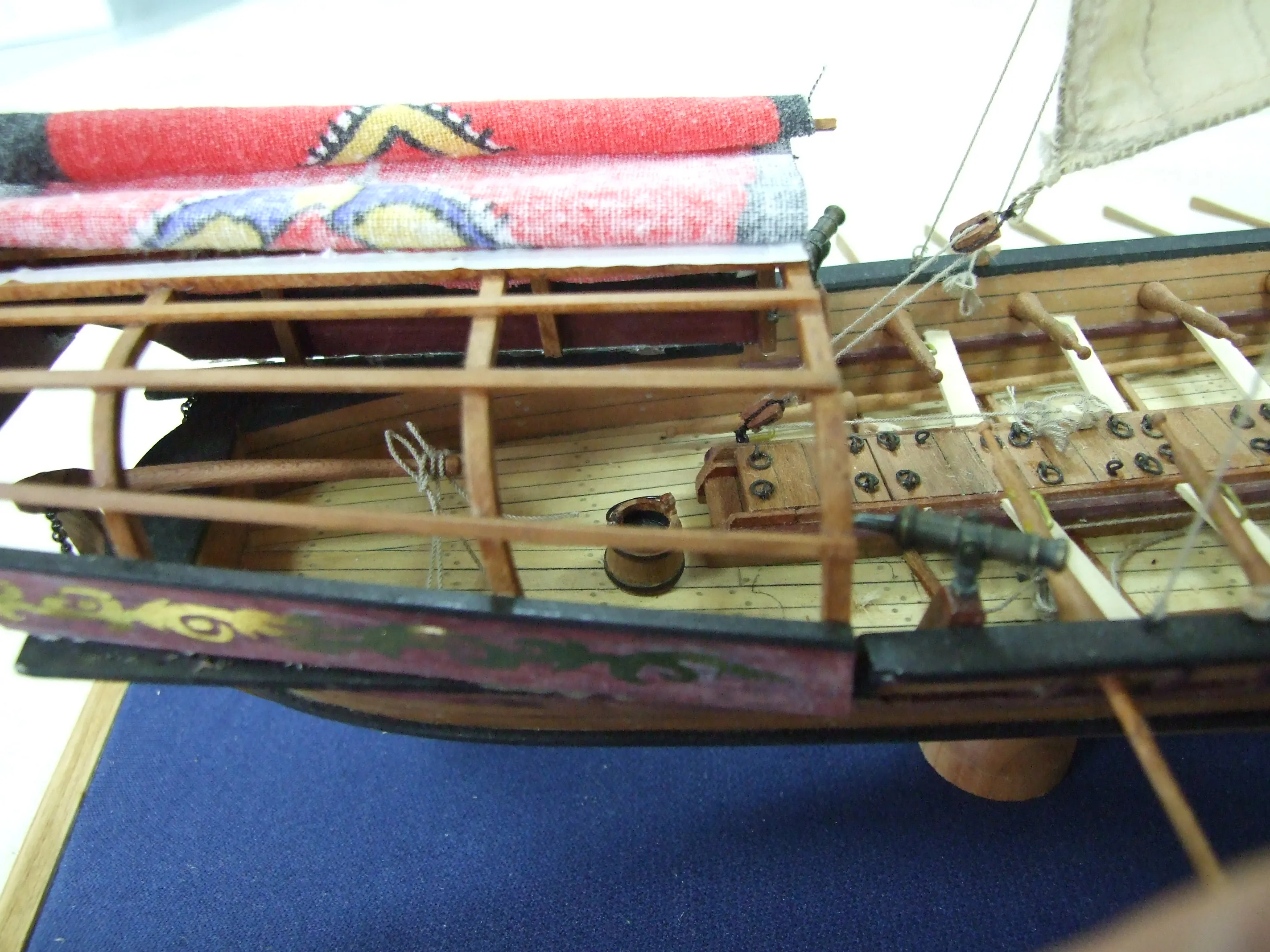 Модель корабля Скампавея Азовского флота Петра Великого - Верфь на Столе