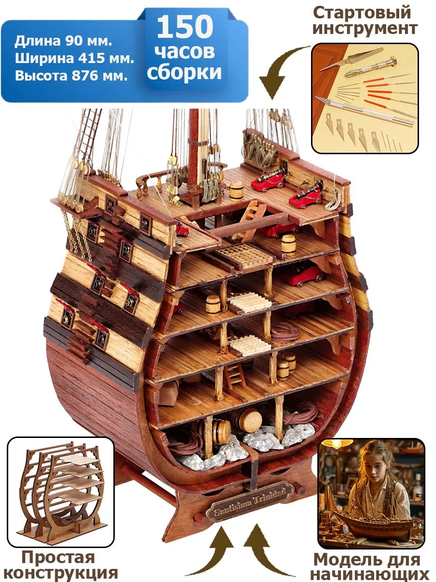 Santisima Trinidad сечение + (Стартовый набор инструментов) Santisima Trinidad сечение + (Стартовый набор инструментов)