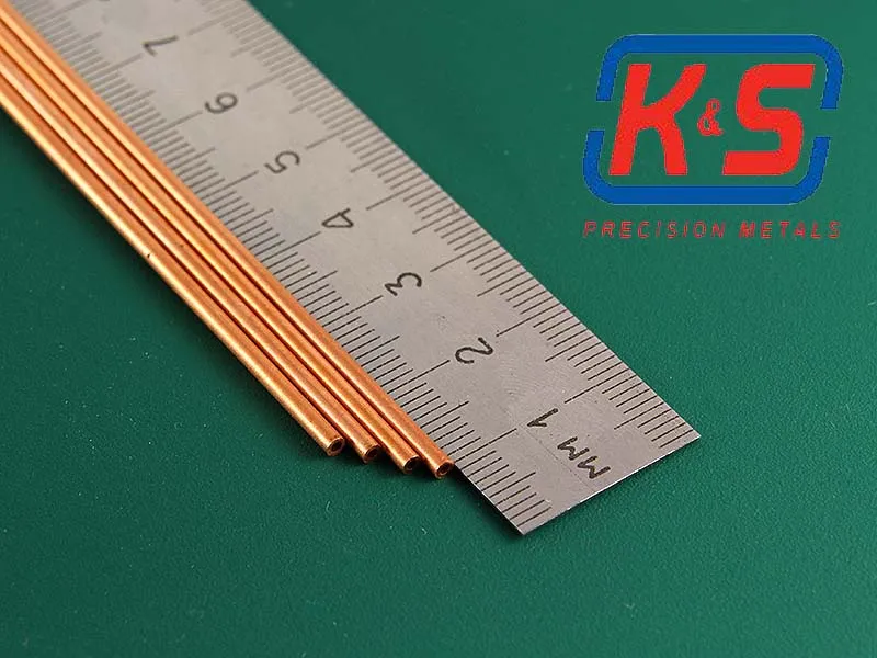 Медная трубка 2 мм, 4 шт