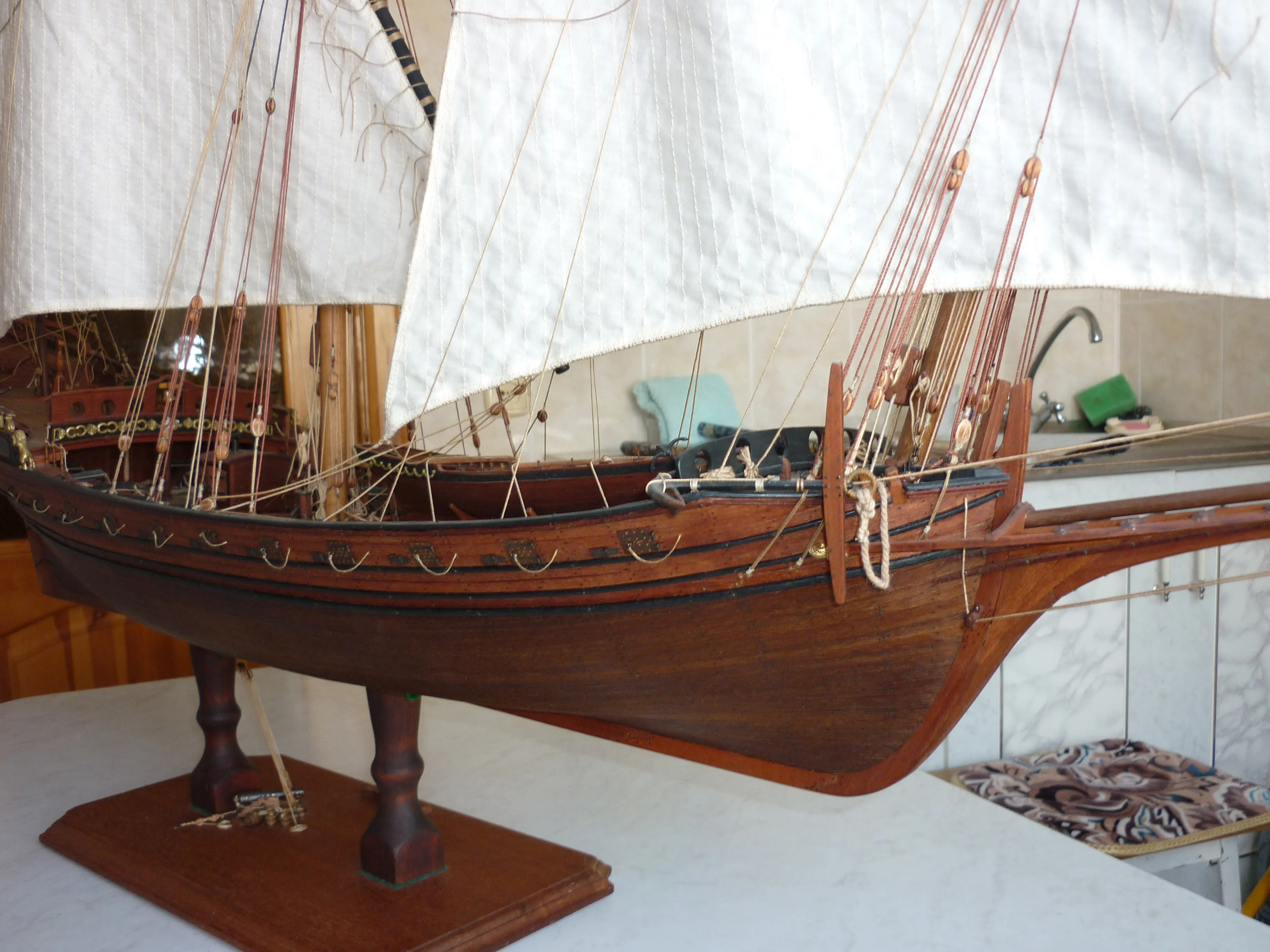 Модель корабля Шебека «Le Requin»  - Верфь на Столе